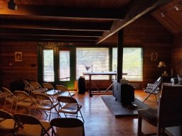 St. Clare living room adapted for groups